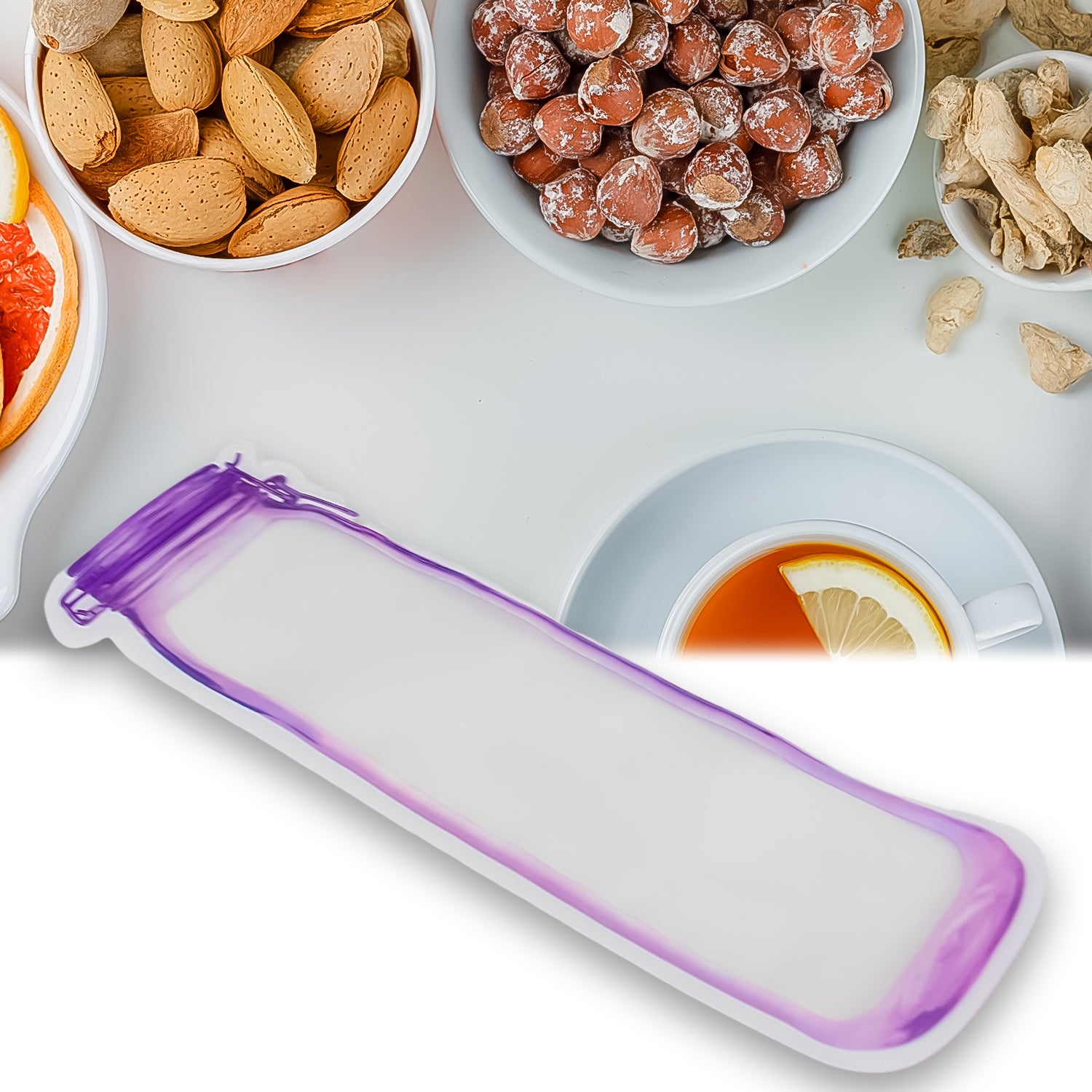 Food Storage Bag Bottles Shape Ziplock Bags Reusable (1 Pc  500 Ml) Food Storage Bag Bottles Shape Ziplock Bags Reusable (1 Pc  500 Ml)
